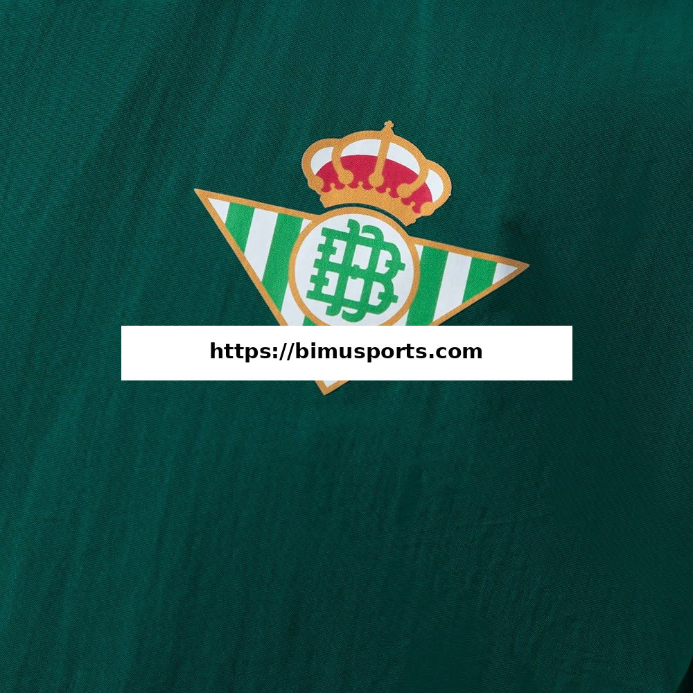 Camisola Real Betis Casaco Corta-vento Reversível - Verde e Amarelo