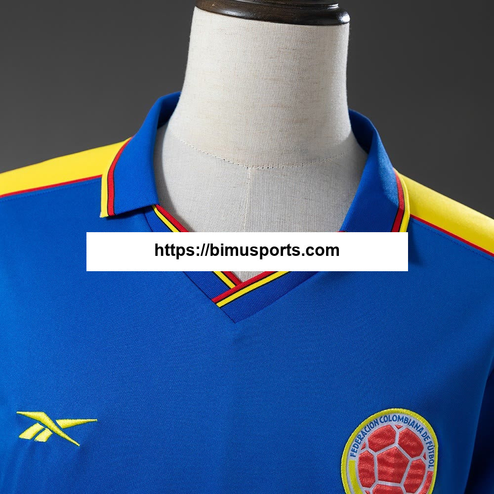 Camisola retrô alternativa da Colômbia 19/98