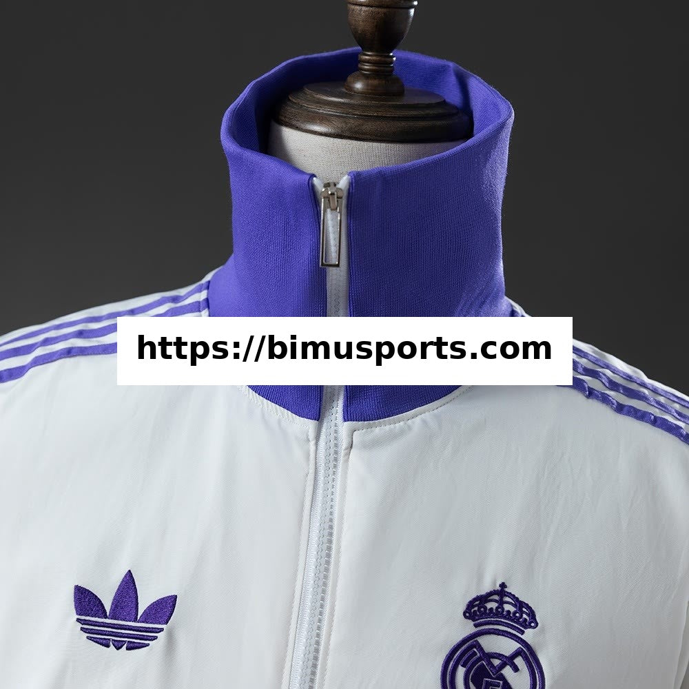 Camisola Real Madrid X Beckenbauer Corta-Vento - Miracle WhiteMagic Purple
