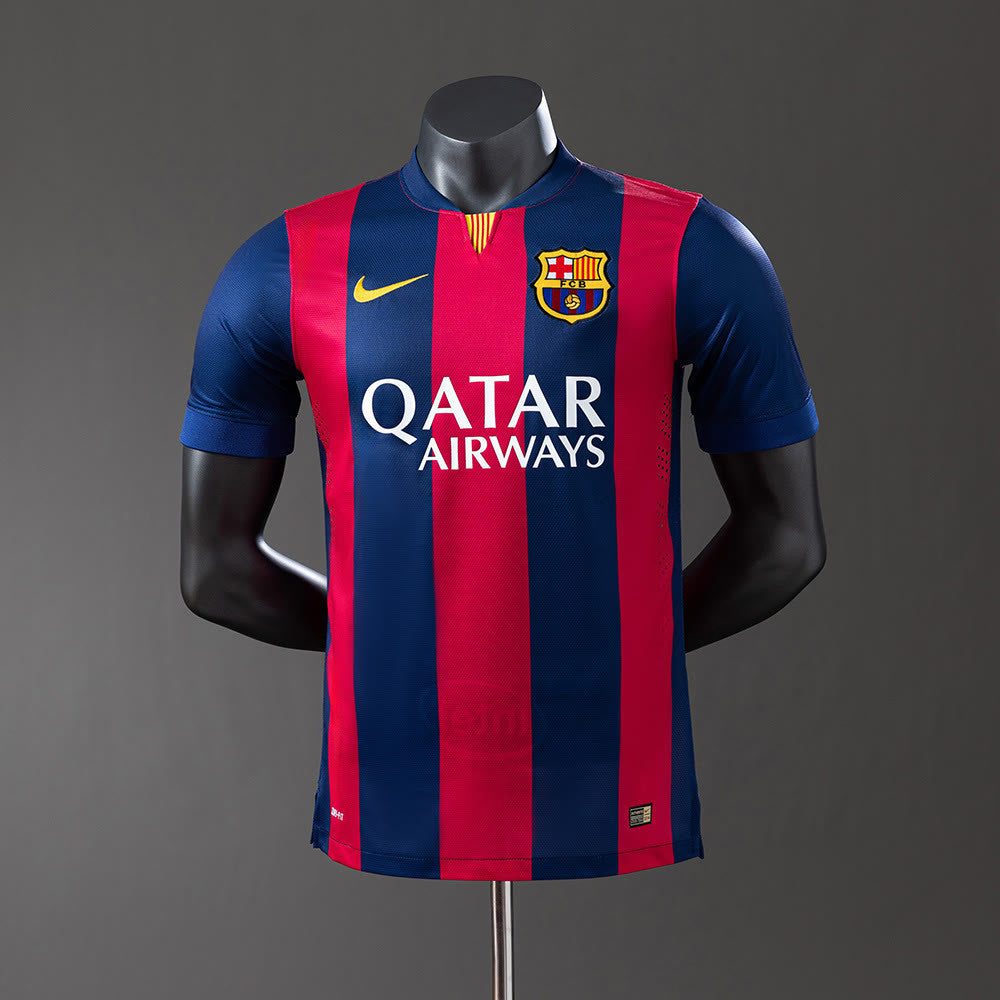 Camisola Barcelona 14/15 Principal Retro Versão de Jogador S-3
