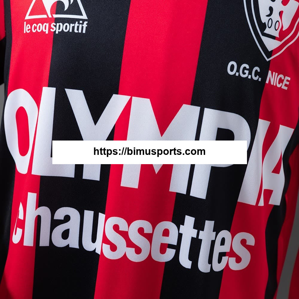 Camisola OGC Nice 77/78 Principal Retro de manga comprida