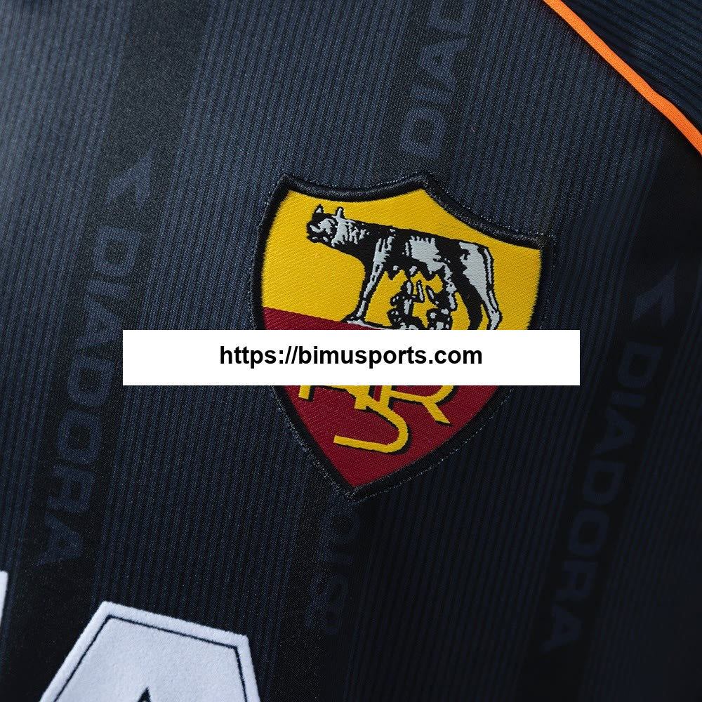 Camisola retrô de manga comprida Roma 99/00 Terceiro Alternativo