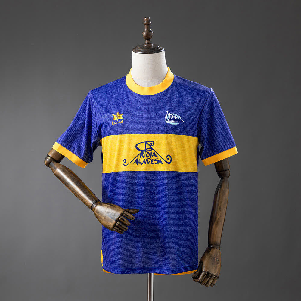 Camisola Deportivo Alavés 00/01 Principal (Liga dos Campeões da UEFA Final Edition) Retro