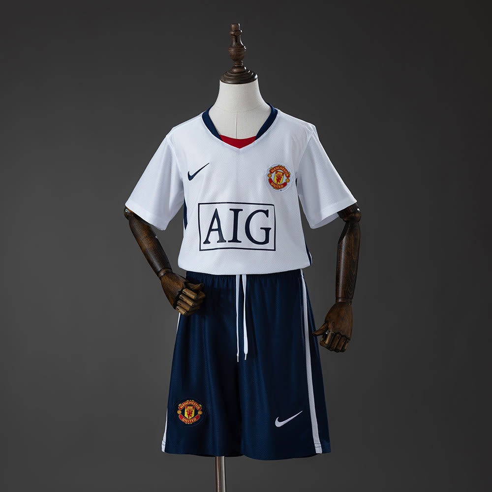 Camisola M-U 08/09 Alternativo (League Edition) Retro Kids Equipamento Tamanho 16-2-