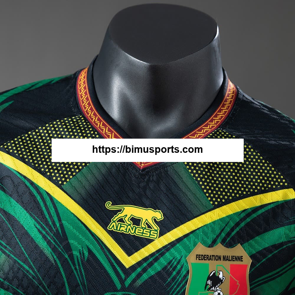 Camisola Mali 25/26 Black Green Player Versão