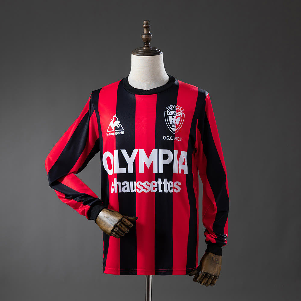 Camisola OGC Nice 77/78 Principal Retro de manga comprida