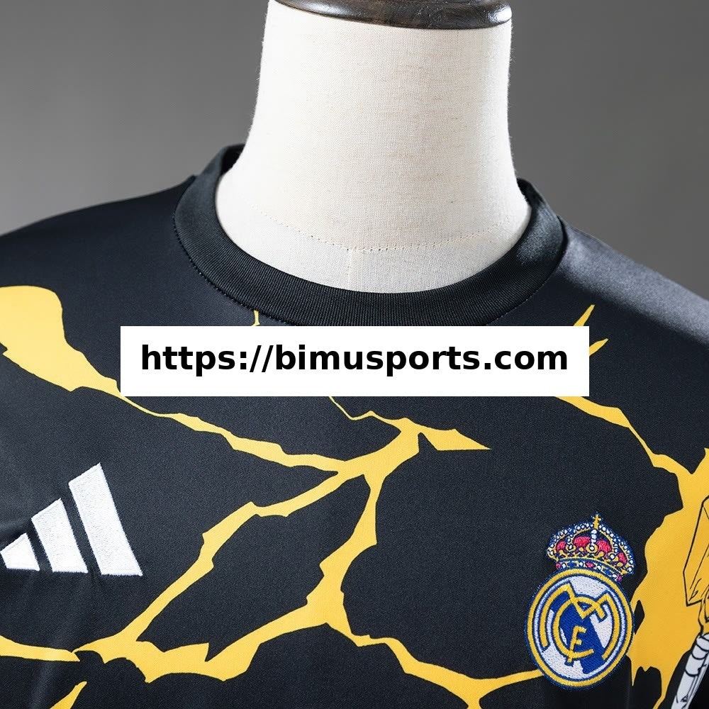 Camisola Real Madrid 25/26 Avengers - Pré-Jogo(Preto)