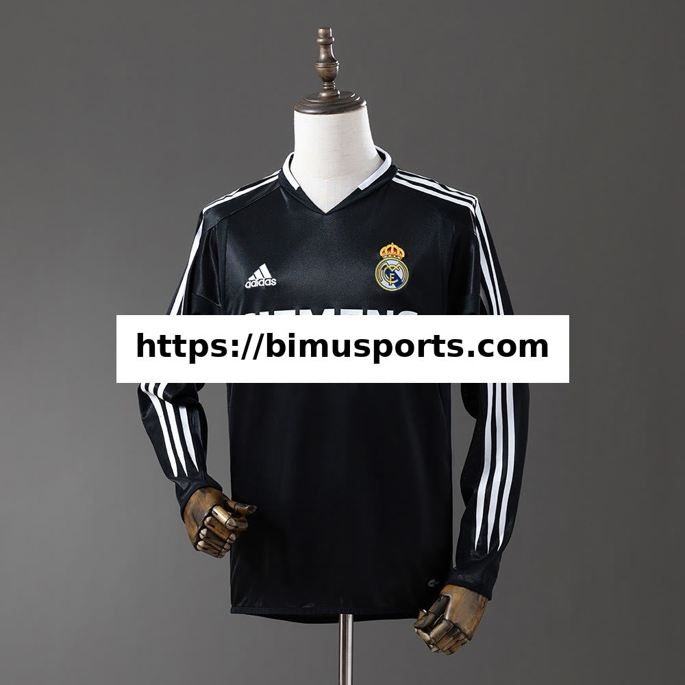 Camisola Real Madrid 04/05 Terceira Alternativa Manga Comprida Retro