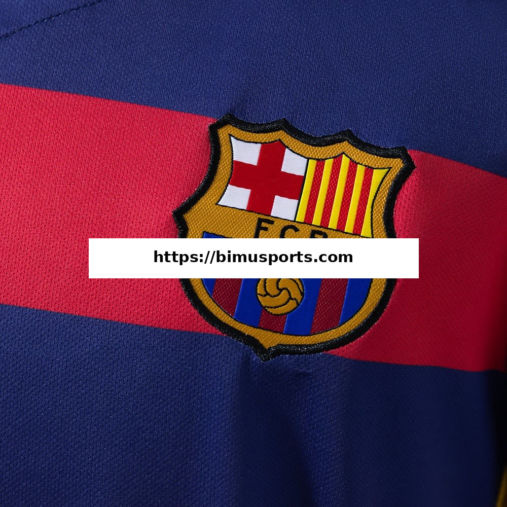 Camisola Barcelona 201516 Principal Retro de Manga Comprida