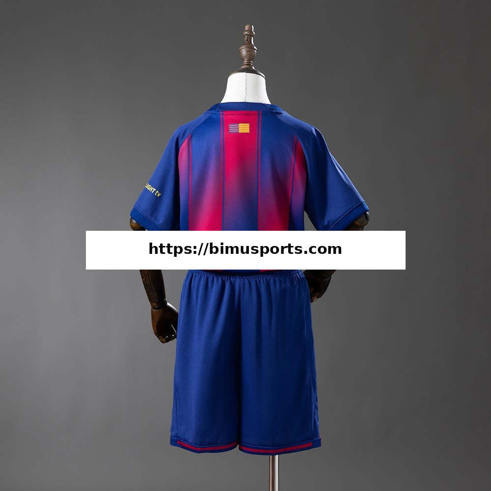 Camisola Barcelona 25/26 colaboração x DPLAY Equipamento Infantil