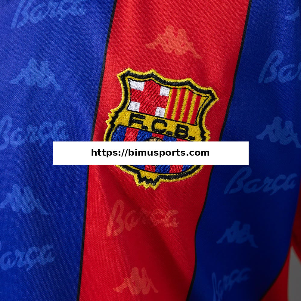 Camisola Barcelona 96/97 Principal Equipamento Infantil Retro